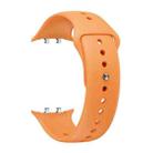 For Honor Watch 5 Solid Color Reverse Buckle Silicone Watch Band(Orange) - 2