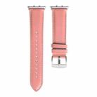 For Honor Watch 5 Pointed Tail Genuine Leather Watch Band(Pink) - 1