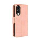 For Samsung Galaxy S25 Edge 5G Skin Feel Calf Texture Card Slots Leather Phone Case(Pink) - 3