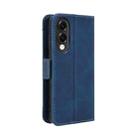 For Samsung Galaxy S25 Edge 5G Skin Feel Calf Texture Card Slots Leather Phone Case(Blue) - 3