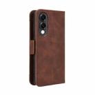 For Samsung Galaxy S25 Edge 5G Skin Feel Calf Texture Card Slots Leather Phone Case(Brown) - 3