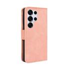 For Samsung Galaxy S25 Ultra 5G Skin Feel Calf Texture Card Slots Leather Phone Case(Pink) - 3