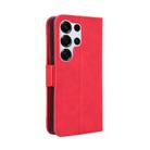 For Samsung Galaxy S25 Ultra 5G Skin Feel Calf Texture Card Slots Leather Phone Case(Red) - 3