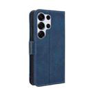 For Samsung Galaxy S25 Ultra 5G Skin Feel Calf Texture Card Slots Leather Phone Case(Blue) - 3