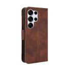 For Samsung Galaxy S25 Ultra 5G Skin Feel Calf Texture Card Slots Leather Phone Case(Brown) - 3