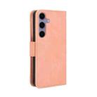 For Samsung Galaxy S25 5G Skin Feel Calf Texture Card Slots Leather Phone Case(Pink) - 3