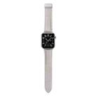 For Honor Watch 5 Litchi Texture Magnetic Folding Buckle Leather Watch Band(White) - 1