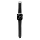 For Honor Watch 5 Litchi Texture Magnetic Folding Buckle Leather Watch Band(Black) - 1