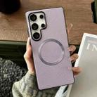 For Samsung Galaxy S25 Ultra 5G CD Magsafe Magnetic Litchi Texture Phone Case(Purple) - 1