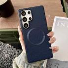 For Samsung Galaxy S25 Ultra 5G CD Magsafe Magnetic Litchi Texture Phone Case(Blue) - 1
