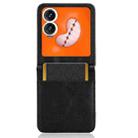 For Infinix Zero Flip Retro Texture Leather Phone Case(Black) - 3