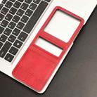 For Infinix Zero Flip Retro Texture Leather Phone Case(Red) - 2