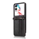 For Infinix Zero Flip Crossbody Card Bag PU Folding Phone Case(Black) - 2