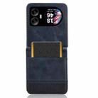 For Blackview Hero 10 Retro Texture Leather Phone Case(Blue) - 3