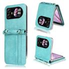 For Blackview Hero 10 Crossbody Card Bag PU Folding Phone Case(Green) - 1