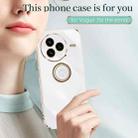 For Xiaomi Civi 5 Pro XINLI Straight Edge 6D Electroplate TPU Phone Case with Ring Holder(Pink) - 2