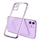 For iPhone 11 Pro Max Magic Cube Plating TPU Protective Case(Purple) - 1