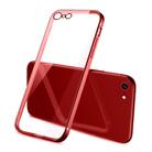 For iPhone SE 2022 / SE 2020 Magic Cube Plating TPU Protective Case(Red) - 1