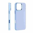 For iPhone 16 Pro Max PC Flocking MagSafe Magnetic Phone Case(Blue) - 2