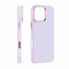 For iPhone 16 Pro PC Flocking MagSafe Magnetic Phone Case(Pink Purple) - 2