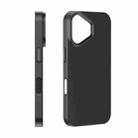 For iPhone 16 PC Flocking MagSafe Magnetic Phone Case(Black) - 2