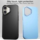 For iPhone 16 PC Flocking MagSafe Magnetic Phone Case(Black) - 3