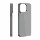 For iPhone 15 Pro PC Flocking MagSafe Magnetic Phone Case(Dark Grey) - 2