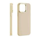 For iPhone 15 PC Flocking MagSafe Magnetic Phone Case(Bronze) - 2