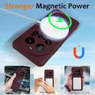 For Xiaomi 15 Ultra Shockproof Silicone Magsafe Phone Case(Plum Color) - 3