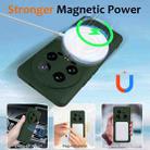 For Xiaomi 14 Ultra Shockproof Silicone Magsafe Phone Case(Dark Green) - 3