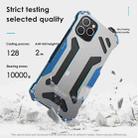 For iPhone 12 / 12 Pro R-JUST Shockproof Armor Metal Protective Case(Blue) - 2