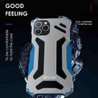 For iPhone 12 / 12 Pro R-JUST Shockproof Armor Metal Protective Case(Blue) - 3