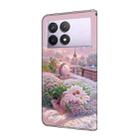 For Redmi K70E Fresh Painted Leather Phone Case(Garden) - 3