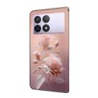 For Redmi K70E Fresh Painted Leather Phone Case(Ceramic Flowers) - 3