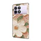 For Redmi K70E Fresh Painted Leather Phone Case(Sunflower) - 3