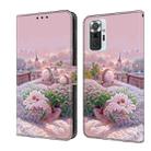 For Redmi Note 10 Pro 4G Fresh Painted Leather Phone Case(Garden) - 1