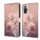 For Redmi Note 10 Pro 4G Fresh Painted Leather Phone Case(Ceramic Flowers) - 1