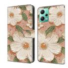 For Redmi Note 12 5G Global Fresh Painted Leather Phone Case(Sunflower) - 1