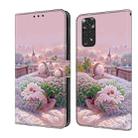 For Redmi Note 11 / 11S Fresh Painted Leather Phone Case(Garden) - 1