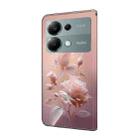 For Redmi Note 13 Pro 4G Fresh Painted Leather Phone Case(Ceramic Flowers) - 3