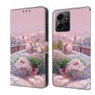 For Redmi Note 12 4G Global Fresh Painted Leather Phone Case(Garden) - 1