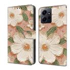 For Redmi Note 12 4G Global Fresh Painted Leather Phone Case(Sunflower) - 1