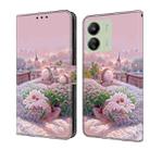 For Redmi 13C Fresh Painted Leather Phone Case(Garden) - 1