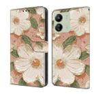 For Redmi 14C 4G Fresh Painted Leather Phone Case(Sunflower) - 1