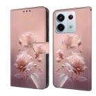 For Redmi Note 13 Pro 5G Fresh Painted Leather Phone Case(Ceramic Flowers) - 1