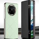 For Huawei Mate X5 Plain Leather Embossed MagSafe Magnetic Phone Leather Case(Green) - 2