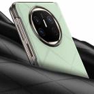 For Huawei Mate X5 Plain Leather Embossed MagSafe Magnetic Phone Leather Case(Green) - 3