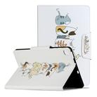 For Samsung Galaxy Tab S6 Lite / P610 Painted Pattern Horizontal Flip Leather Case with Holder(Cat Back View) - 1