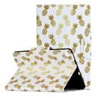 For Samsung Galaxy Tab S6 Lite / P610 Painted Pattern Horizontal Flip Leather Case with Holder(Pineapple) - 1