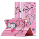 For Samsung Galaxy Tab S6 Lite / P610 Painted Pattern Horizontal Flip Leather Case with Holder(Sakura Unicorn) - 1